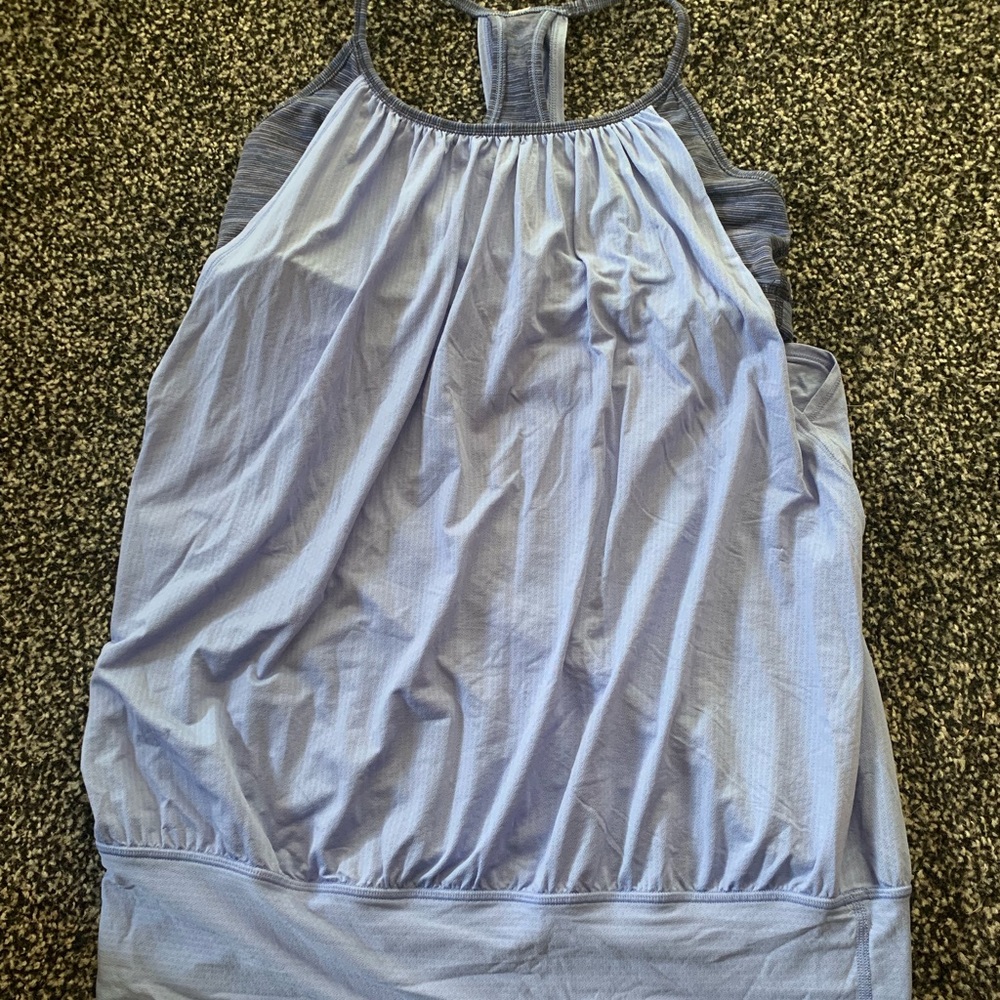 Lululemon racerback tank with sports bra attached